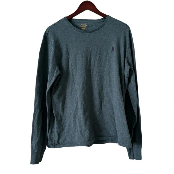 Polo Ralph Lauren Long Sleeve Men’s Green Embroidered Shirt- Size Large - Picture 1 of 4